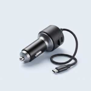Baseus Enjoyment Pro Car Charger 60W with Retractable Type-C Cable