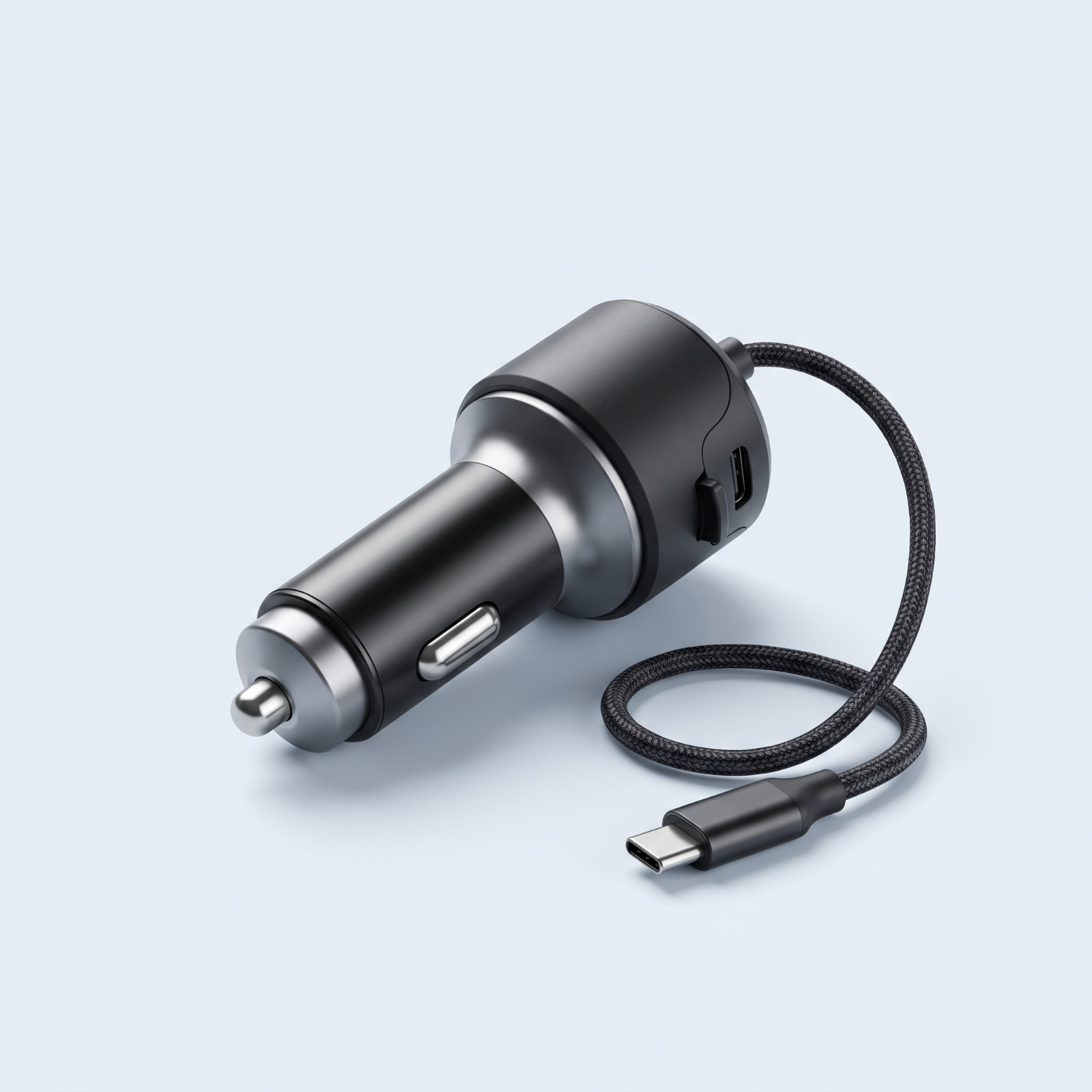 Baseus Enjoyment Pro Car Charger 60W with Retractable Type-C Cable